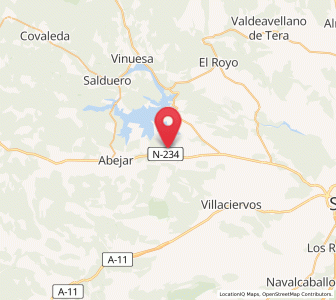 Map of Herreros, Castille and León