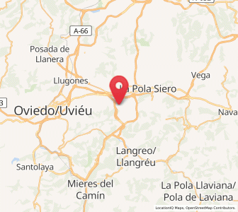 Map of Hevia, Asturias