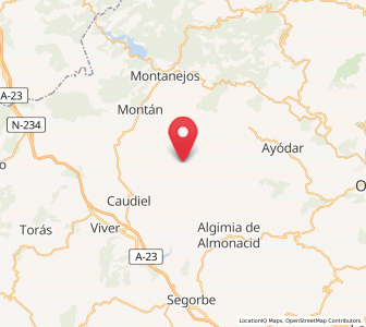 Map of Higueras, Valencia