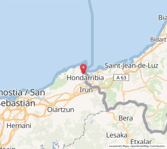 Map of Fontarabie, Basque Country