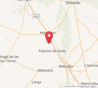 Map of Honquilana, Castille and León