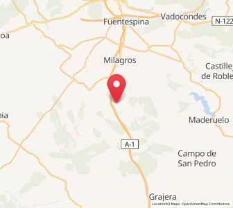 Map of Honrubia de la Cuesta, Castille and León