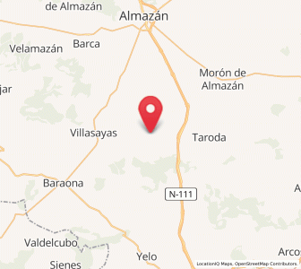 Map of Hontalbilla de Almazán, Castille and León