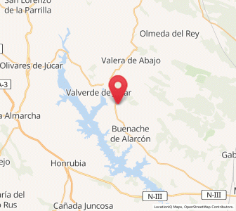 Map of Hontecillas, Castille-La Mancha