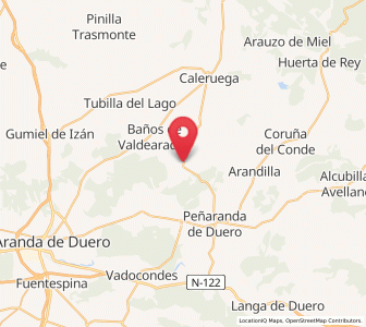 Map of Hontoria de Valdearados, Castille and León