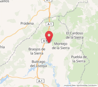 Map of Horcajo de la Sierra, Madrid