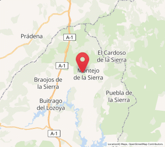 Map of Horcajuelo de la Sierra, Madrid