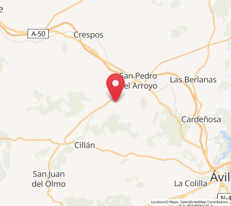 Map of Horcajuelo, Castille and León