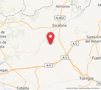 Map of Hormigos, Castille-La Mancha