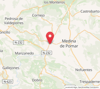 Map of Horna, Castille and León