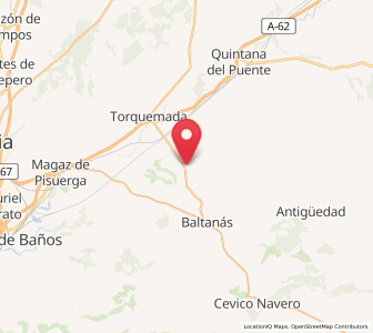 Map of Hornillos de Cerrato, Castille and León