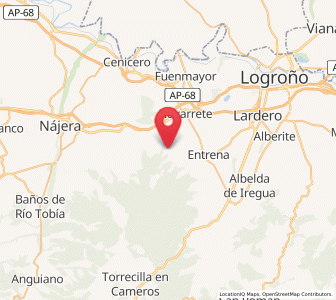 Map of Hornos de Moncalvillo, La Rioja
