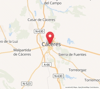 Map of Hospital Provincial Nuestra Señora de la Montaña, Extremadura