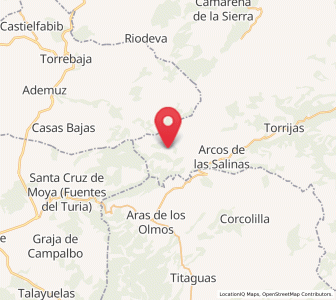 Map of Hoya de la Carrasca, Aragon