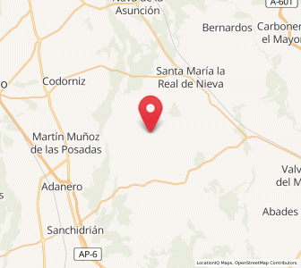 Map of Hoyuelos, Castille and León