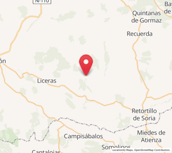 Map of Hoz de Arriba, Castille and León