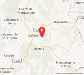Map of Huérguina, Castille-La Mancha