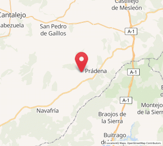 Map of Huerta, Castille and León