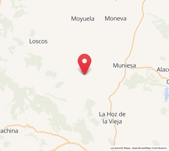 Map of Huesa del Común, Aragon