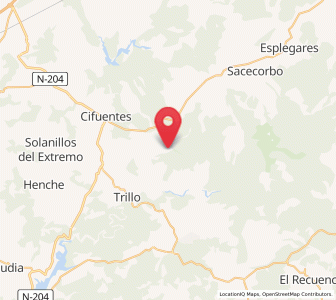 Map of Huetos, Castille-La Mancha