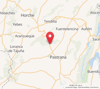 Map of Hueva, Castille-La Mancha