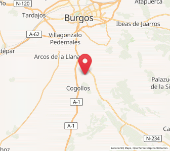Map of Humienta, Castille and León
