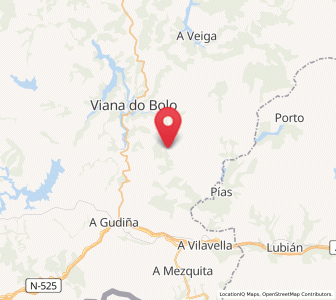 Map of Humoso, Galicia