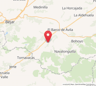 Map of Hustias, Castille and León