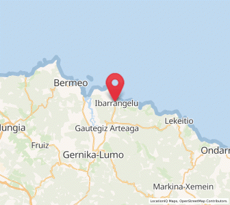 Map of Ibarrangelu, Basque Country