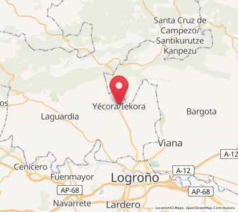 Map of Iekora / Yécora, Basque Country