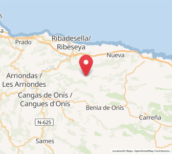 Map of Igena, Asturias