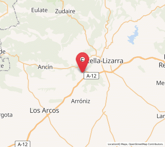 Map of Igúzquiza, Navarre