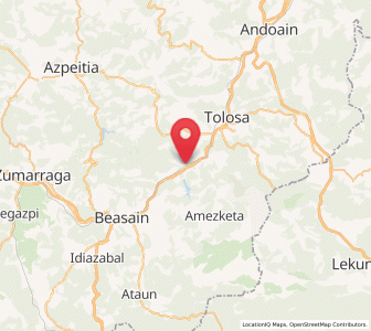 Map of Ikaztegieta, Basque Country
