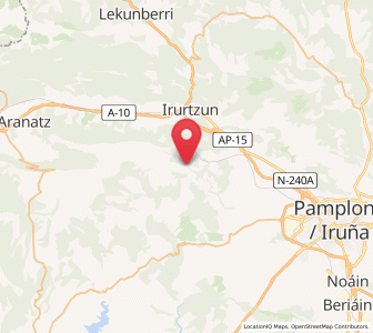 Map of Iltzarbe, Navarre