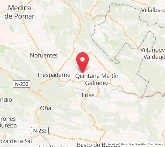 Map of Imaña, Castille and León