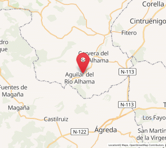 Map of Inestrillas, La Rioja