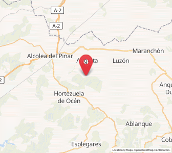 Map of Iniéstola, Castille-La Mancha