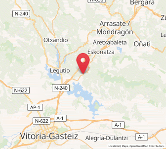 Map of Iñurrieta, Basque Country