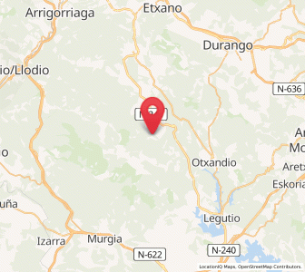 Map of Ipiñaburu, Basque Country
