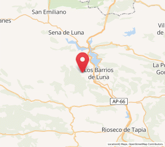 Map of Irede de Luna, Castille and León