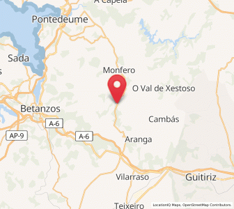 Map of Irixoa, Galicia