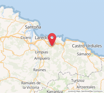 Map of Iseca Nueva, Cantabria