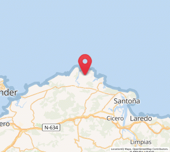 Map of Isla, Cantabria
