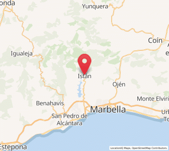 Map of Istán, Andalusia