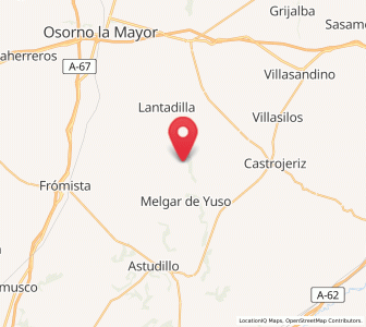 Map of Itero de la Vega, Castille and León