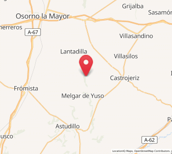 Map of Itero del Castillo, Castille and León