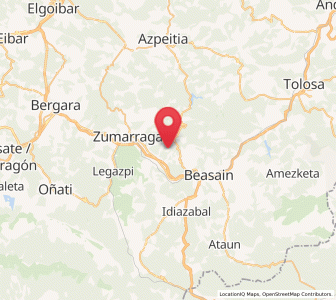 Map of Itsaso, Basque Country
