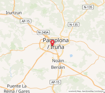 Map of Iturrama, Navarre