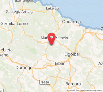 Map of Iturreta, Basque Country