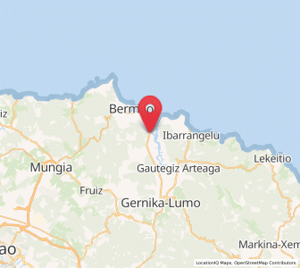 Map of Itxasbegi, Basque Country